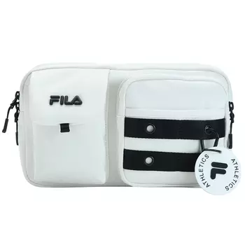 Сумка поясная Fila, белый/черный