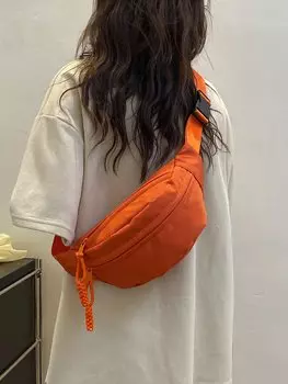 Сумка поясная легкая, оранжевый