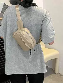 Сумка поясная нейлоновая, хаки