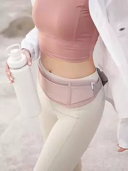 Сумка поясная спортивная, розовый