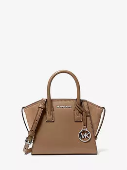 Сумка-Портфель Avril очень маленького размера из кожи Michael Kors, коричневый