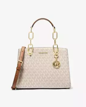 Сумка-портфель Cynthia, трансформируемая в сумку на плечо Michael Michael Kors, кремовый