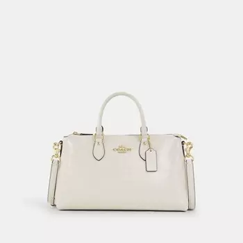 Сумка-портфель Georgia COACH, цвет gold/pearl