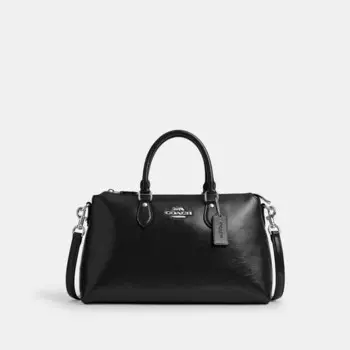 Сумка-портфель Georgia COACH, серебряный/черный