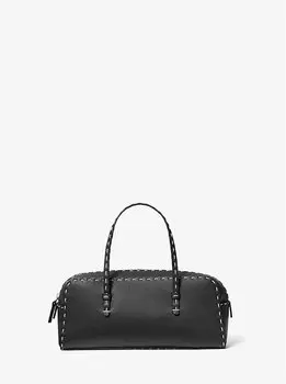 Сумка-Портфель Roberta из шагреневой кожи, сшитая вручную Michael Kors, черный