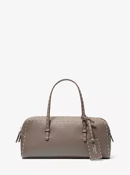 Сумка-Портфель Roberta из шагреневой кожи, сшитая вручную Michael Kors, серый