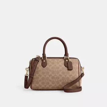 Сумка-портфель Rowan COACH, золотой/желтовато-коричневый/коричневый