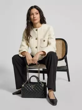 Сумка-портфель с этикеткой, модель «GIULLY» Guess, черный