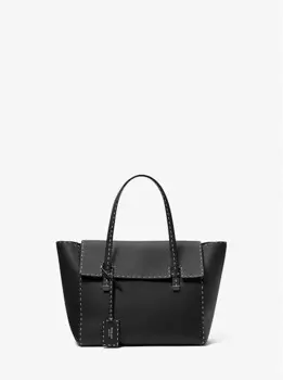 Сумка-Портфель Sophia из шагреневой кожи, сшитая вручную Michael Kors, черный