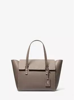 Сумка-Портфель Sophia из шагреневой кожи, сшитая вручную Michael Kors, серый