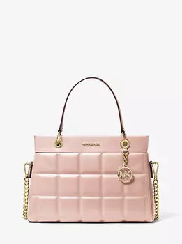 Сумка-портфель Susan Medium из стеганой кожи Michael Kors, розовый