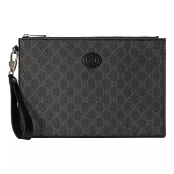 Сумка pouch with interlocking g 'black' Gucci, черный