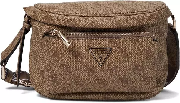 Сумка Power Play Mini Sling GUESS, цвет Latte Logo