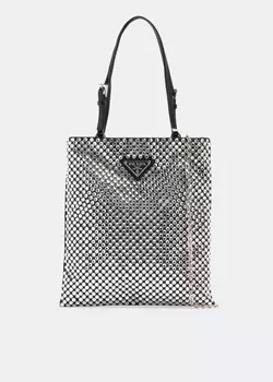 Сумка Prada Crystal Satin Handbag, черный