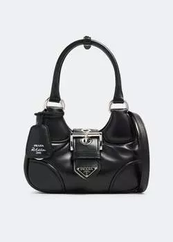 Сумка Prada Moon Padded Leather, черный