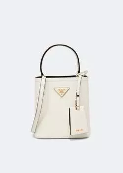 Сумка Prada Panier Leather, белый