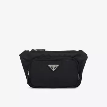 Сумка Prada Re-Nylon с пряжкой, черный