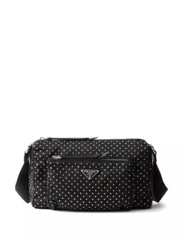 Сумка Prada с заклепками, черный
