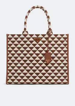 Сумка Prada Symbole Large Handbag, коричневый
