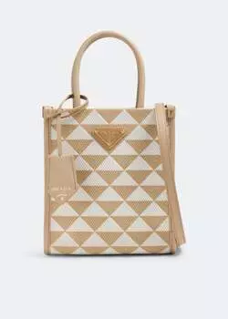 Сумка Prada Symbole Mini, бежевый