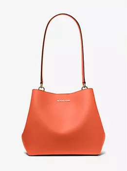Сумка Pratt среднего размера через плечо Michael Kors, красный