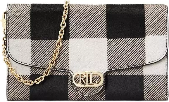 Сумка Print Haircalf Medium Adair Crossbody LAUREN Ralph Lauren, цвет Buffalo Check-Black/Black