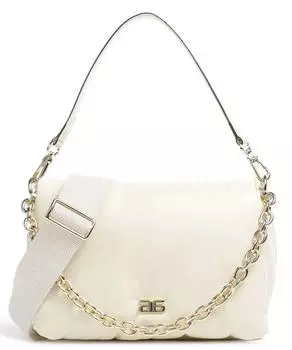 Сумка-пуховик Piuma Lucida из мелкозернистой яловой кожи Abro, белый