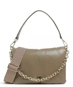 Сумка-пуховик Piuma Lucida из мелкозернистой яловой кожи Abro, бежевый