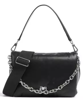 Сумка-пуховик Piuma Lucida из мелкозернистой яловой кожи Abro, черный