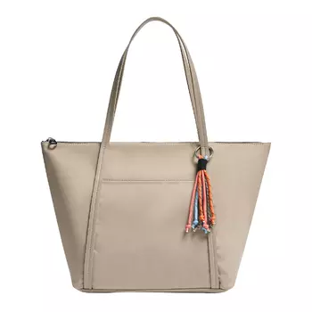 Сумка Pull&Bear Customisable Nylon Shopper, бежевый