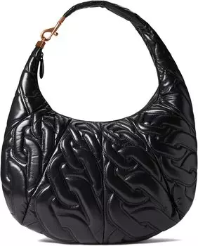 Сумка Rebecca Minkoff Chain Quilt Croissant Hobo, черный