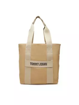 Сумка Retro Cool Tote AM0AM13278 Tommy Jeans, бежевый