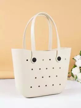 Сумка резиновая пляжная, белый