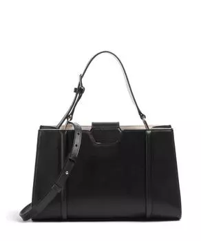 Сумка Riva m из зернистой коровьей кожи Furla, черный