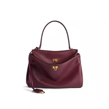 Сумка Rodeo среднего размера BALENCIAGA, бургунди