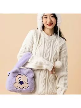 Сумка ручная Miniso Disney Plush Season Series Puffy, фиолетовый