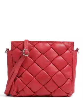 Сумка-рюкзак Elisabethstrasse 5 из мелкозернистой яловой кожи. Taschendieb Wien, красный