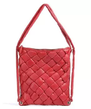 Сумка-рюкзак Elisabethstrasse 7 из мелкозернистой яловой кожи. Taschendieb Wien, красный