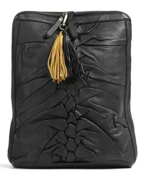 Сумка-рюкзак Fischerstiege 4 из зернистой яловой кожи Taschendieb Wien, черный