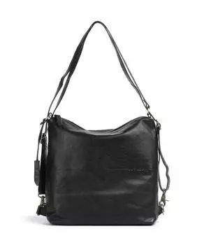 Сумка-Рюкзак Norah Natural из зернистой кожи Burkely, черный