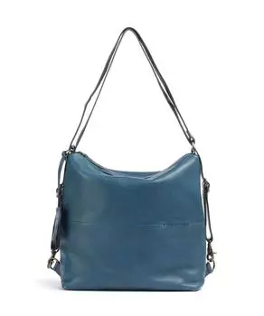 Сумка-Рюкзак Norah Natural из зернистой кожи Burkely, синий