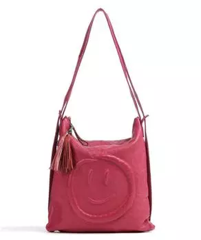 Сумка-рюкзак Paradiesgarten 1 из зернистой яловой кожи Taschendieb Wien, розовый