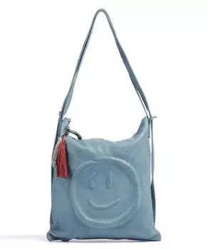 Сумка-Рюкзак Paradiesgarten 1 из зернистой яловой кожи Taschendieb Wien, синий