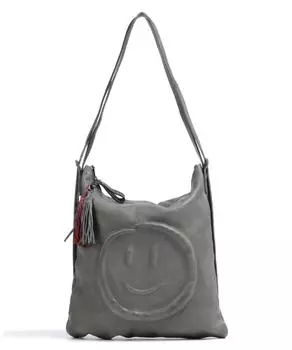 Сумка-Рюкзак Paradiesgarten 1 из зернистой яловой кожи Taschendieb Wien, серый