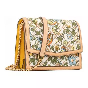 Сумка-рюкзак Robinson из ткани с кожей, женская TORY BURCH