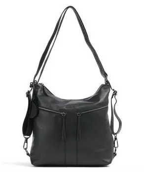 Сумка-рюкзак Rock Ruby из зерненой кожи Burkely, черный