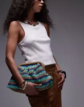 Сумка-рюкзак Topshop Galileo в зеленую полоску