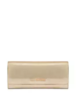 Сумка с эффектом металлик и цепочкой Love Moschino, желтый