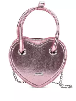 Сумка с эффектом металлик Monnalisa, розовый