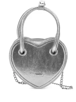 Сумка с эффектом металлик Monnalisa, серебяный